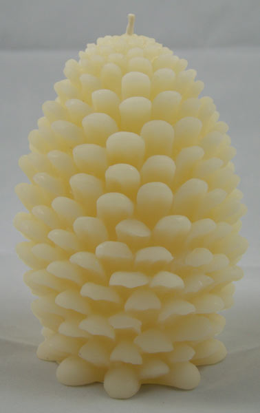 Beeswax Pinecone Candle - Classic Ivory